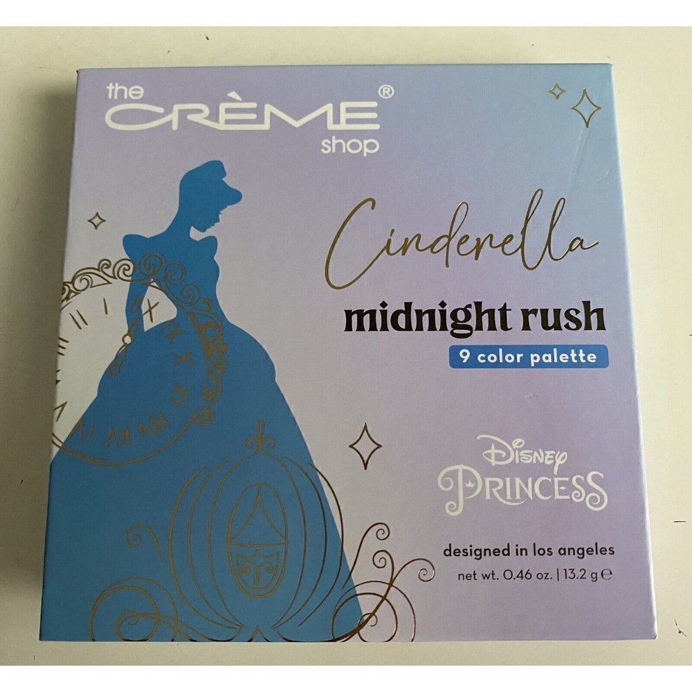 The Creme Shop Disney Cinderella Midnight Rush Eyeshadow Palette 9 Color NEW